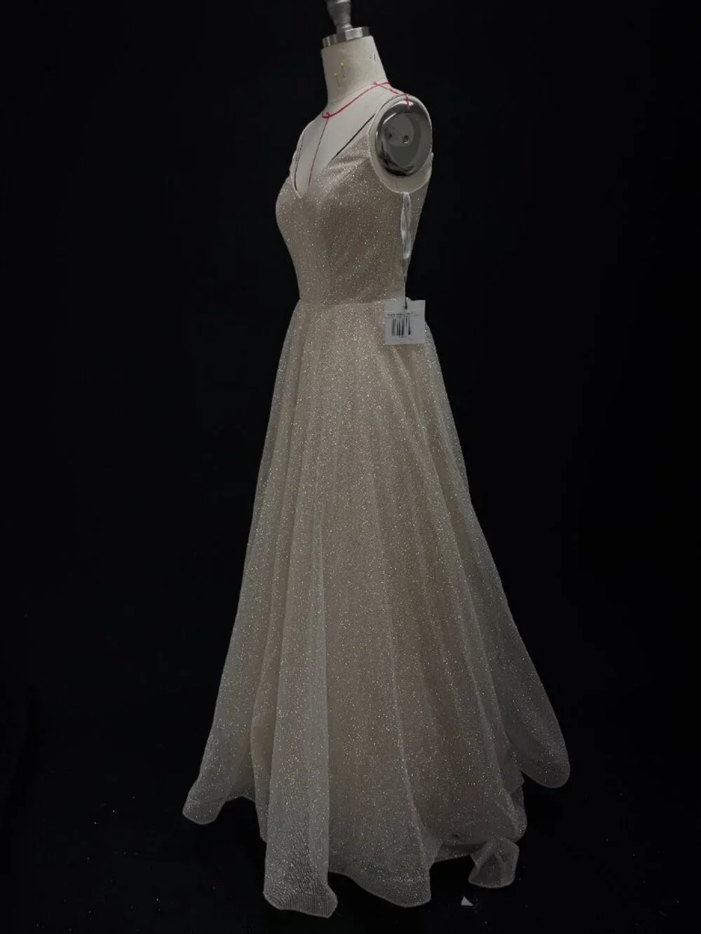 new with tag Sparkle Wedding Dress Heist blush color - Picture 6 of 10